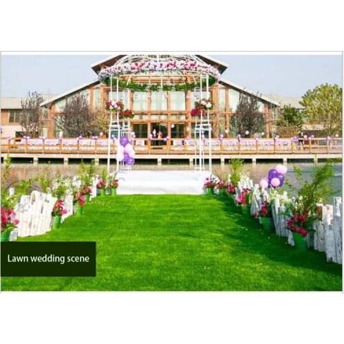 Artificial Plastic Wild Grass Design Turf 60cmX40cm Thick Grass Lawn for Greenery Wall Supermarket Shop Background Decoration