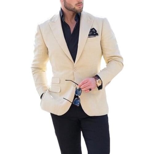 Man Suit Top Double Breasted Formal Wram Solid Party Evening Wedding Groomsman Wear Witer Thick Fashion