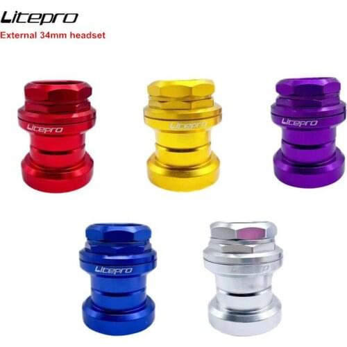 Litepro Headset 34MM Bearing Headset / External Wrist Group / Road Bike Headset Group / Mountain Bicycle Washer 89g 7 Colors