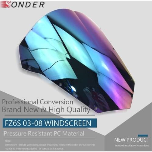 Motorcycle Screen Windshield WindScreen FZ 6 S 6S For Yamaha FAZER FZ6 Fazer S2 FZ6 2003 2004 2005 2006 2007 2008 accessories
