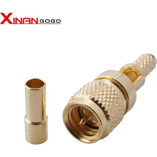 M5 Microdot Compatible Connectors Male 10-32UNF For RG174 RG316 RG178 Ultrasonic Flaw L5 Connector Adapter