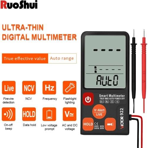 Multimeter 922 EBTN Display Analog Tester DC AC Voltmeter Capacitance Diode NCV Ohm Hz Test LED Live Voltage Indicator tester