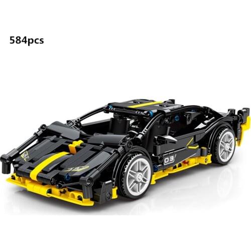 NEW High-Tech Famous Super Sports Car Siam Model Building Blocks Set Bricks Speed Champions Creator Expert Racing Kids Toys Gift
