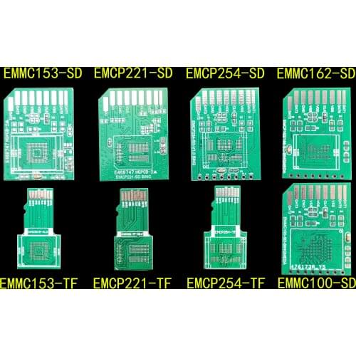 EMMC Adapter Board EMMC153 EMCP221 EMCP254 to SD TF Font Adapter Board OPPO