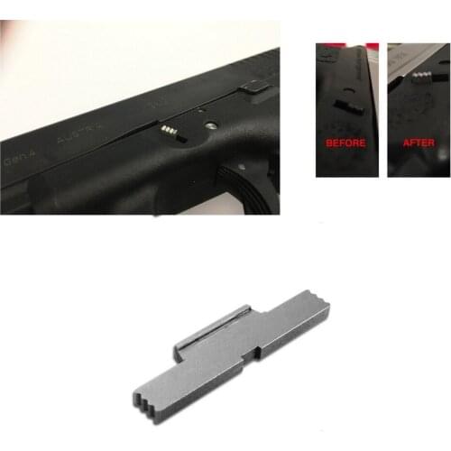 Extended Stainless Steel Silvery Glock Slide Lock Lever For ALL Glock Models