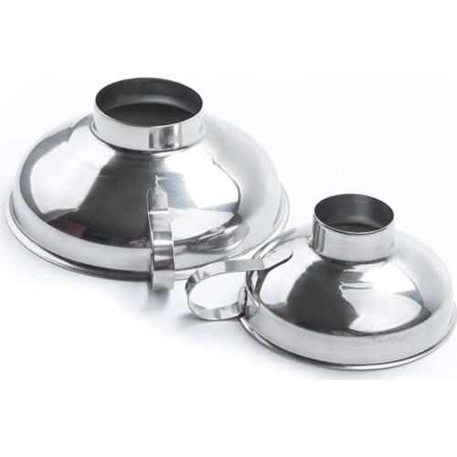 Stainless Steel Wide Mouth Funnel for Beans Jam Food Powder Kitchen Gadgets pjop
