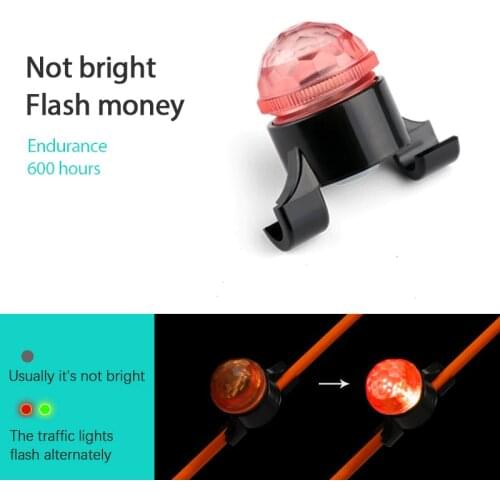 Fishing Bite alarm LED Flashing Alarm Rod Tip Carp Night Fishing Light Auto Recognition Bite Fishing Accessories Dropshipping