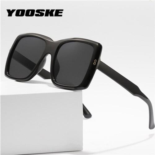 YOOSKE Vintage Sunglasses Women Men Oversized Gradient Sun Glasses Ladies Shades Big Frame Eyewear UV400