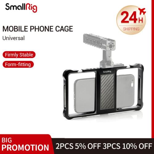 SmallRig Standard Universal Mobile Phone Cage Handheld Camera Bracket Rig For Smart Phone Video Maker 2391