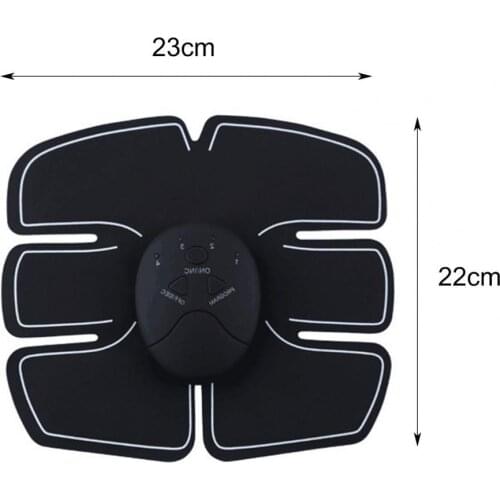 Abs Stimulating Belt Intelligent Rechargeable Faux Leather Ergonomic Abdominal Toner for Muscles Abs Stimulating Belt