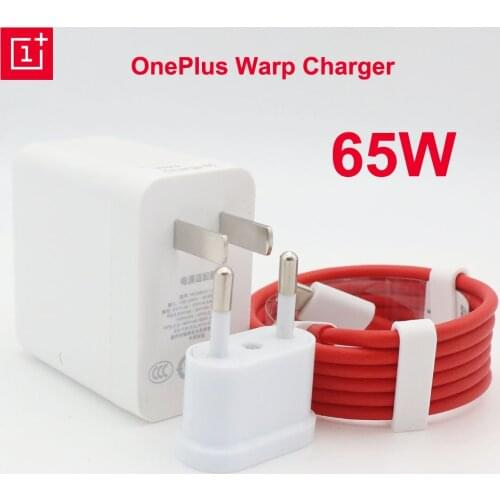 OnePlus 65W Warp Charger Original Fast Charger US EU Adapter Type C To Type C Cable for OnePlus 9 Pro 9R 8T 8 Pro 7T Pro Nord 10