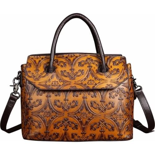 Vintage Genuine Leather fashion women bag Cow Leather women messenger bags Crossbody Bag elegant women Natural leather handbags