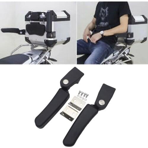 Motorcycle Tail box Cushion Passenger Backrest lazyback Pad + Drilling Required For BMW R1200GS LC Rear Box Passenger Armrests