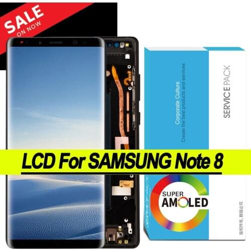 100% Tested 6.3" with Burn Shadow Amoled Display for SAMSUNG Galaxy Note 8 LCD N950 N950F LCD Display Touch Screen Repair Parts