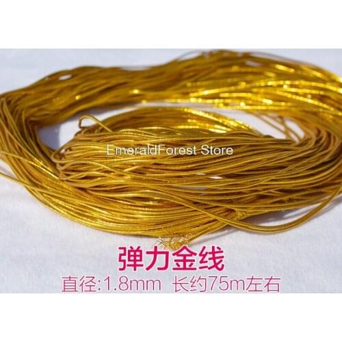 Gold and Silver Elastic Line Gold and Silver Rubber Gold and Silver Elastic Line Quality Line