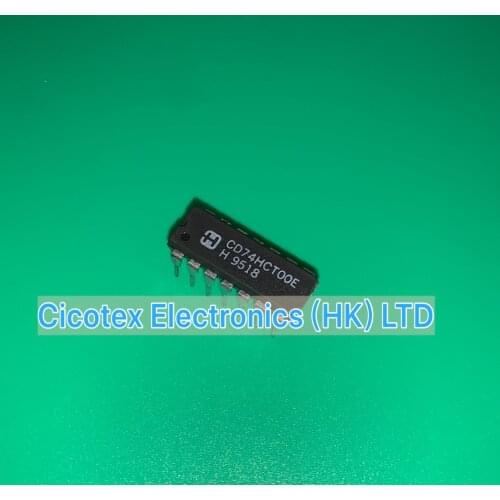 10pcs/lot CD74HCT00E DIP14 CD74HCT 00E IC GATE NAND 4CH 2-INP 14-DIP CD 74HCT00E CD74 HCT00E