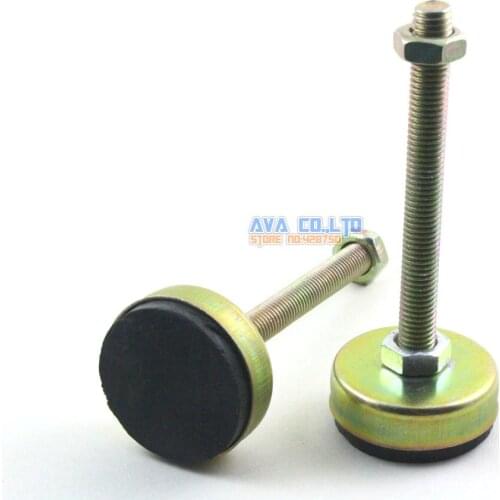 4 Pieces 54mm Base M12x120mm Adjustable Anti Slip Lathe Leg Furniture Leveling Feet Pad