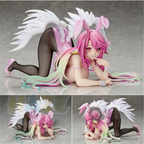 Anime No Game No Life Jibril Bunny Ver 1/4 Figure Toy Model Collection In Box 18cm