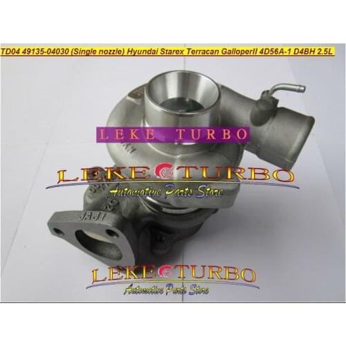 Free Ship TD04 49135-04030 28200-4A210 Single nozzle 49135 04030 Turbo For Hyundai Starex Libero Galloper 4D56A-1 D4BH 4D56A 2.5