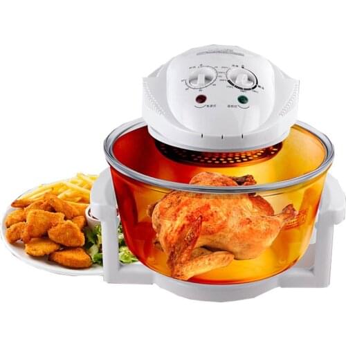 Household Electric Fryer 1300W Chicken Air Fryer 12L Turbo Oven 220V Conventional Infrared Super Wave Oven Electric Fryer LO-G6