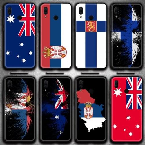 Serbia Australia Finland flag Phone Case Huawei Y6P Y8S Y8P Y5II Y5 Y6 2019 P Smart Prime Pro