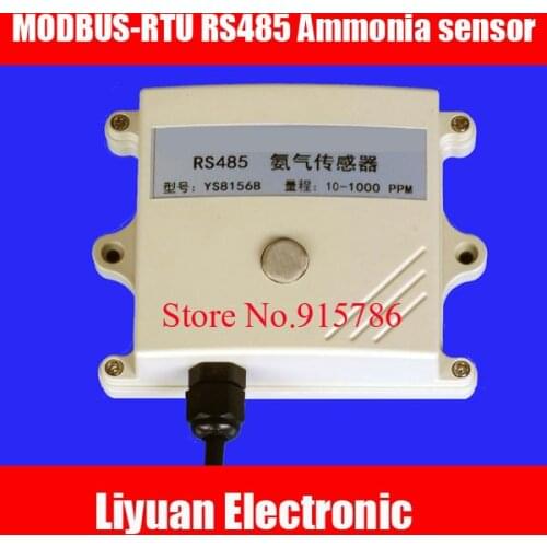 Ammonia sensor MODBUS-RTU RS485 / serial MQ135 ammonia gas detector / 10 ~ 1000 PPM Gas Sensor