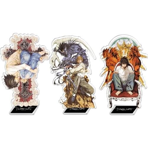 Death Note Anime Figure Lawliet L Yagami Light Action Figures Acrylic Stand Model Toy Desk Decoration Anime Lovers Birthday Gift