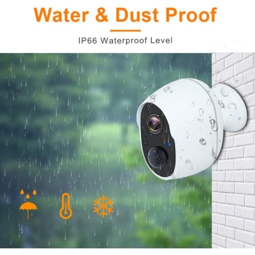 1080P Wire Free Outdoor Security Camera Rechargeable Battery Wireless IP Cam 1080P Wifi IP Camera Home Surveillance System PIR