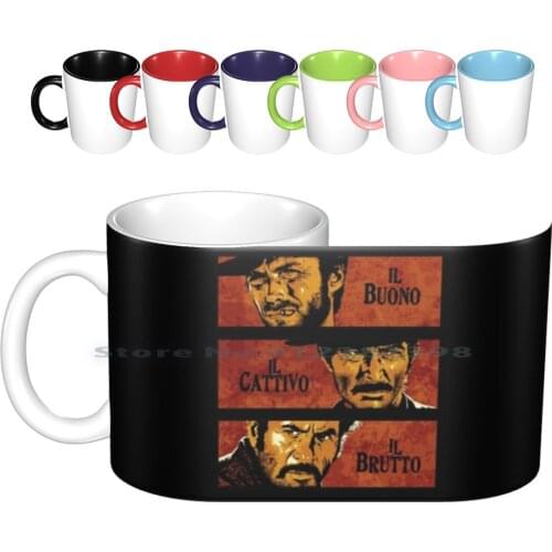 The Good , The Bad , And The Ugly Ceramic Mugs Coffee Cups Milk Tea Mug The Good The Bad And The Ugly Clint Eastwood Blondie