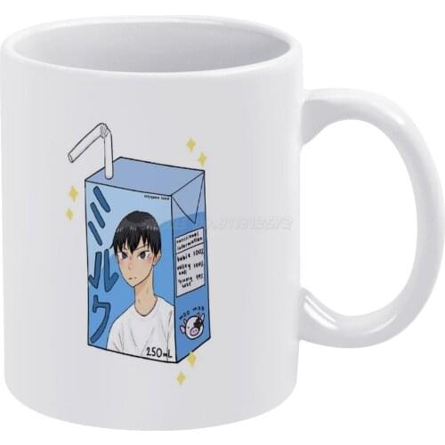 Kageyama Milk White Mug New Good Quality Print Mug 11 Oz Coffee Cup Kageyama Tobio Haikyuu Haikyu Anime Anime Haikyuu Kageyama