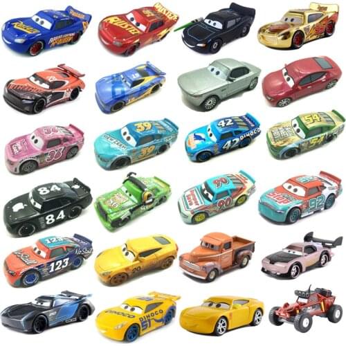 New Disney Pixar sedan 3 toy car McQueen Jackson 1:55 die-cast metal alloy model toy car 2 children birthday Christmas gift