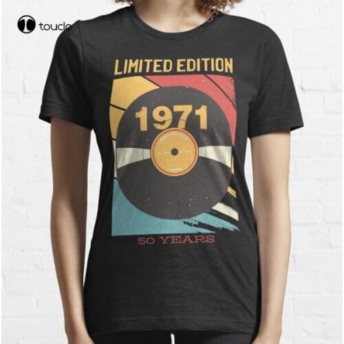 Vintage 1971 Limited Edition 50 Year Old 50Th Birthday Vinyl T-Shirt Tee Shirt 4Xl Mens T-Shirts