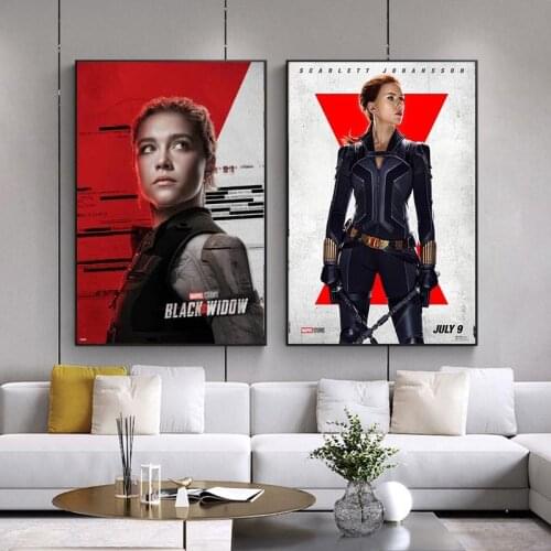 Marvel Superhero Canvas Painting Black Widow Movie Posters and Print Avengers Wall Art for Living Room Home Decoration Picture