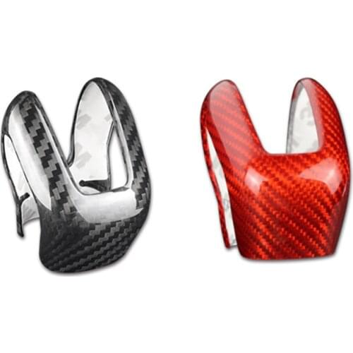 Suitable for Volvo XC60 XC90 S60 V60 S90 V90 S80L V40 car carbon fiber shift gear shift lever head cap trim strip