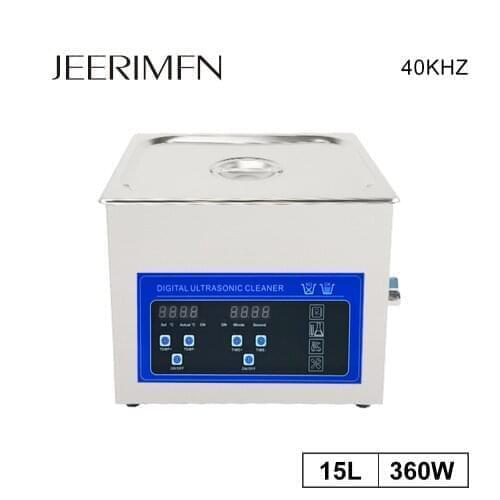 15L Desktop Ultrasonic Cleaner Bath 360W PCB Board Lab Clinic Tool Glassware Ultrasound Cleaning Device Stainless Tank Degreaser