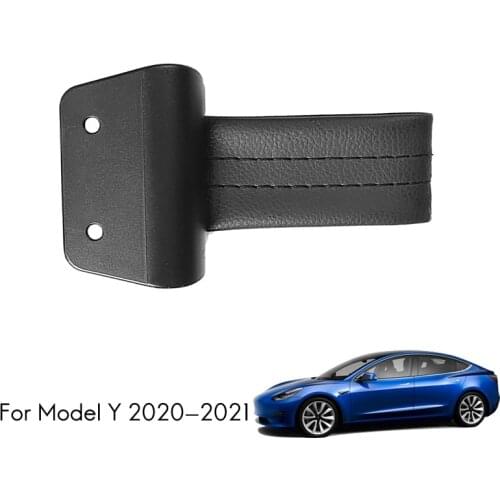 NEW-Car Leather Interior Trunk Board Handle Trunk Portable Handle for Tesla Model Y 2020 2021 Car Styling