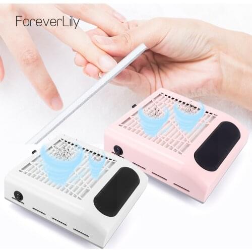 80W Nail Dust Suction Dust Collector Fan Vacuum Cleaner Manicure Machine Tools Strong Power Nail Fan Art Manicure Salon Tools