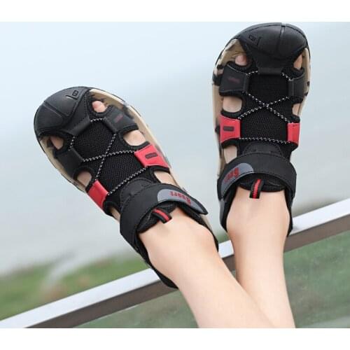 Sandalias Hombre Men Summer Shoes Sandals Flat Mens Dress Vietnam Sandalhas Masculina Sandalia Hollow Breathable Beach