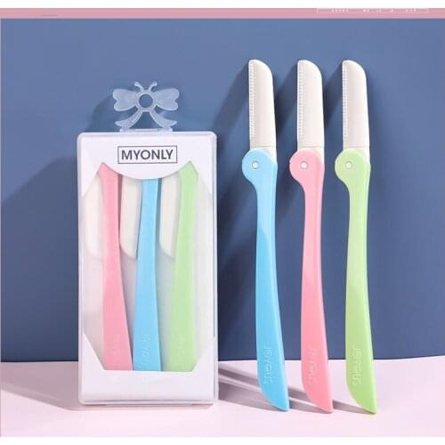 Folding Eyebrow Shaver Three-pack Macro Mesh Blade Eyebrow Shaver Professional Eyebrow Shaver For Men and Women