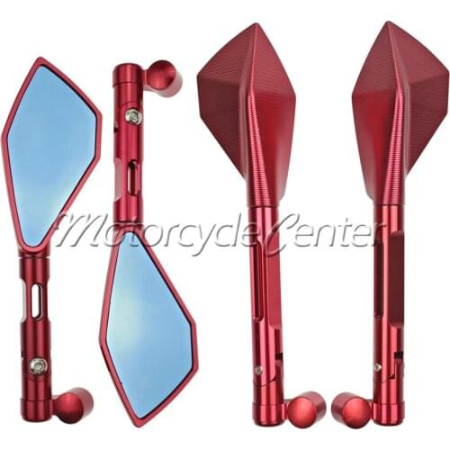 Universal Long&Short CNC Aluminum Motorcycle Side Rearview Mirrors For Ducati Monster 821 1200 1000 1100 EVO 696 795 S2R M900