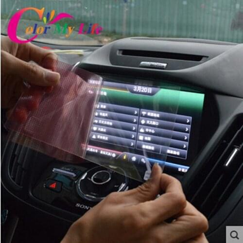 Center Console Screen Protective Film Touch Screen Navigation Screen Film For 2013 2014 2015 Ford KUGA accessories