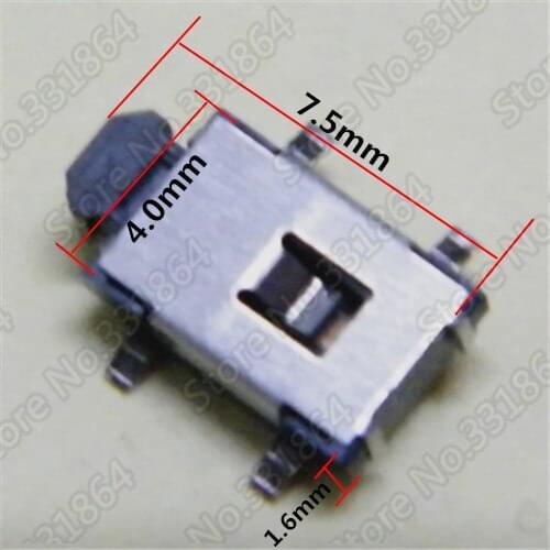 10pcs 7.5x4.0x1.6mm 7.5 * 4.0 * 1.6mm SMD Tact Switch micro switch for mobile phone handset tablet common adjustment switch