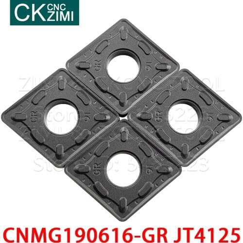 10PCS CNMG190616-GR JT4125 CNMG 190616 GR JT4125 Carbide Inserts External Turning Inserts Tools CNC Metal Lathe Tools for steel