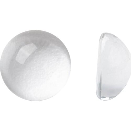 100pcs 200pcs Size 8mm-20mm Clear Transparent Half Round Glass Cabochons DIY Jewelry Findings for Jewelry Making Bracelet