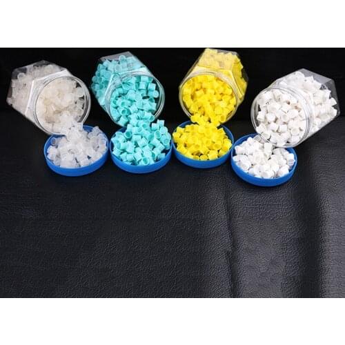 300Pcs/Bottle Plastic Small Silicone Tattoo Ink Cap New Designed Cup Base Ink Cups Tattoo Supplies For Permanent Makeup IA209A