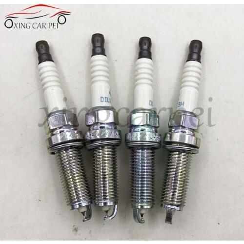 4pcs 22401-1KC1C DILKAR7C9H 91215 Dual Iridium Spark Plug for Nissan Juke for Renault Clio IV 22401 1KC1C 22401-1KC7C
