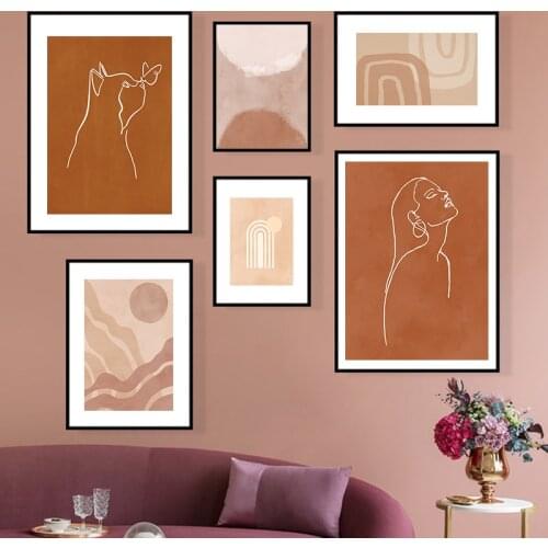 Modern Minimalist Style Geometry Abstract Wall Art Canvas Painting Nordic Posters And Prints Wall Pictures For Living Room Decor