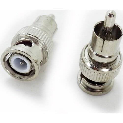 Connector Adapter B-R CCTV Camera Accessory for Camera Cable BNC Male Convert A Male RCA Av Jack Into A Male BNC Plug Convertor
