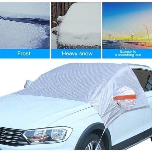 Car Snow Block Protector Car Windshield Cover Winter Thickening Anti-frost Snow Glass Cover Protection