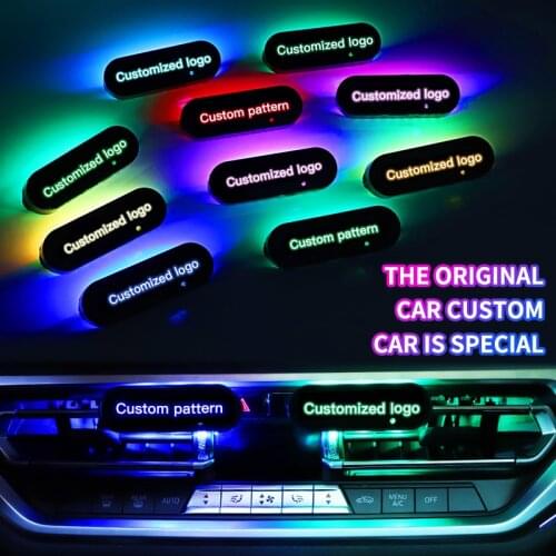 Car Perfume Car Air Conditioner Air Outlet Aromatherapy Air for bmw audi LED Creative Lantern Alloy Car Decoration Supplies